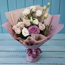 Букет цветов из:  Розы и Лизиантусы #REPLACE_PRED# Иваново