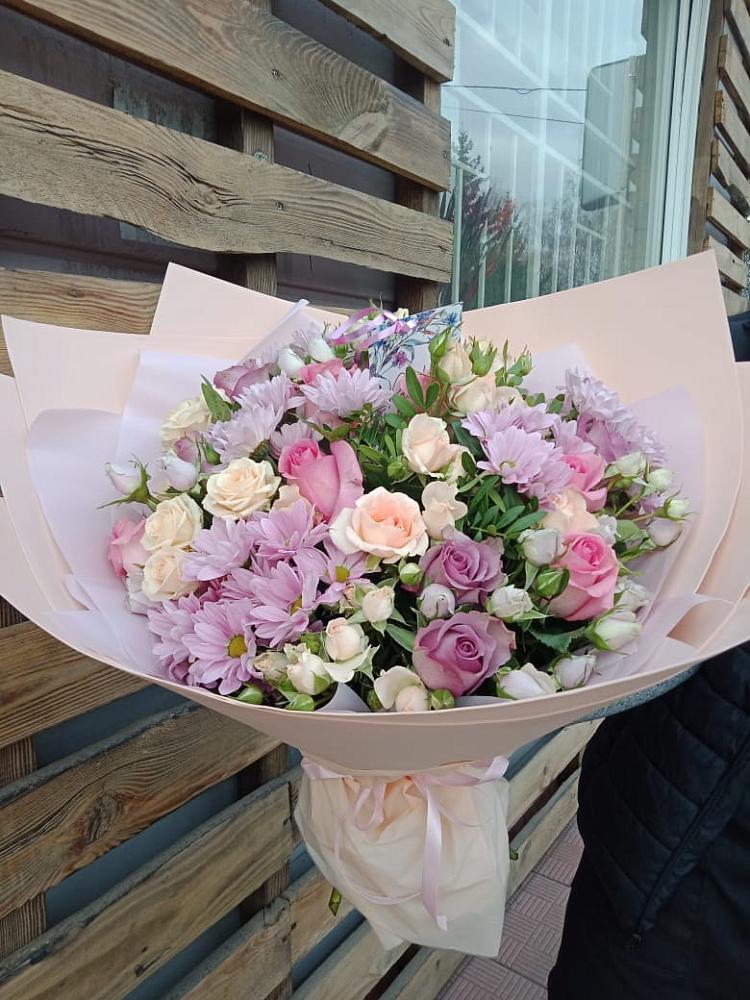 Букет цветов из: Розы и Хризантемы в Иваново