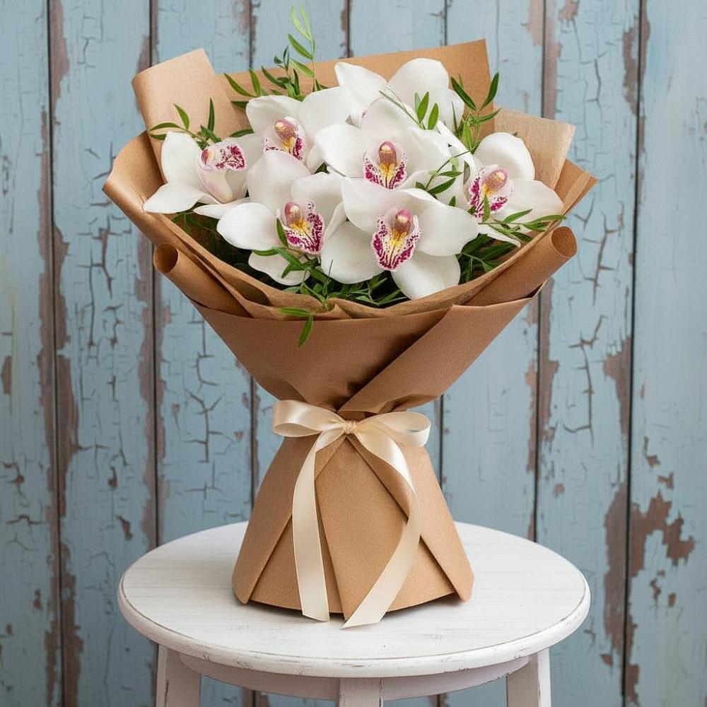 Букет цветов из: Орхидеи и Розы в Иваново
