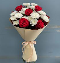 Букет цветов из:  Розы и Хризантемы в Иваново