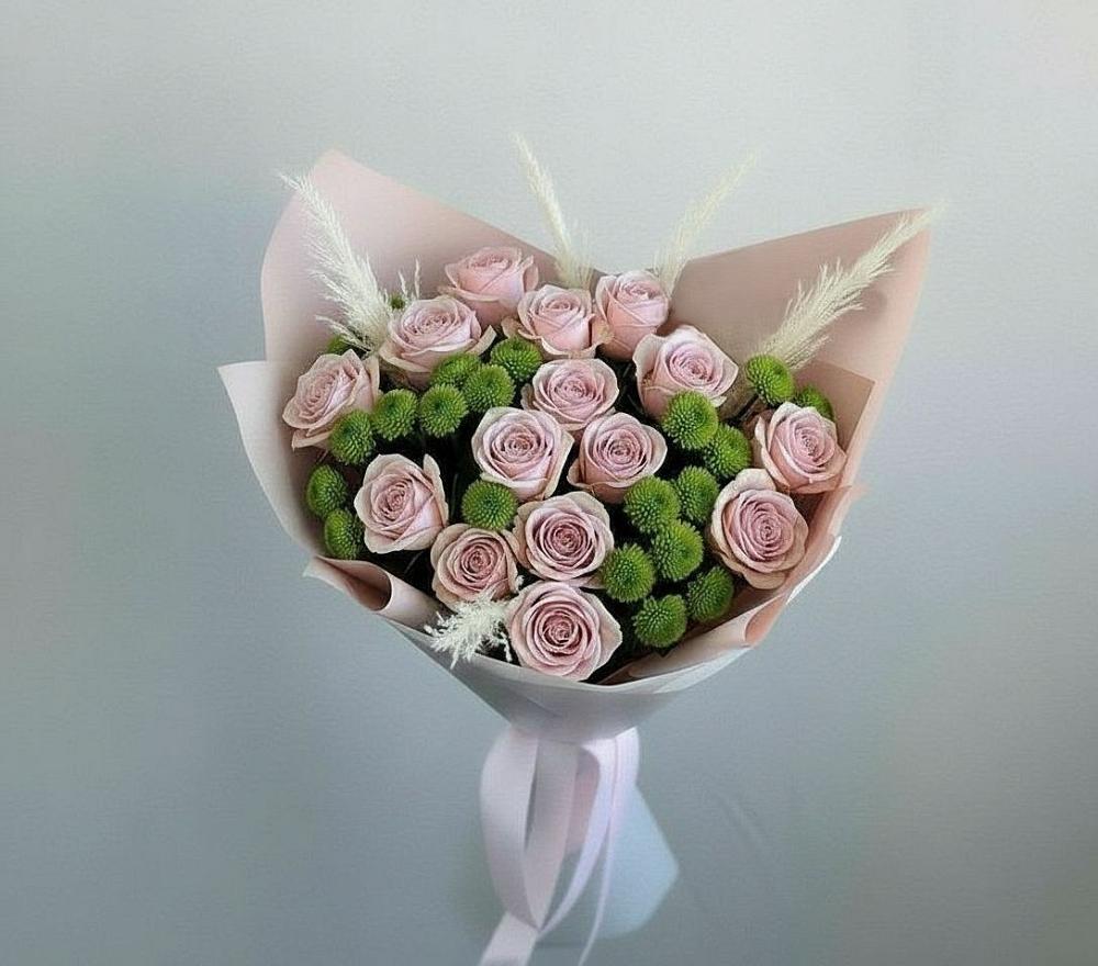 Букет цветов из: Розы и Хризантемы в Иваново