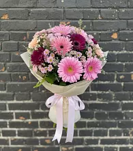 Букет цветов из:  Герберы и Хризантемы в Иваново