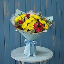 Букет цветов из:  Альстромерии и Хризантемы #REPLACE_PRED# Иваново
