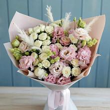 Букет цветов из:  Альстромерии и Розы в Иваново